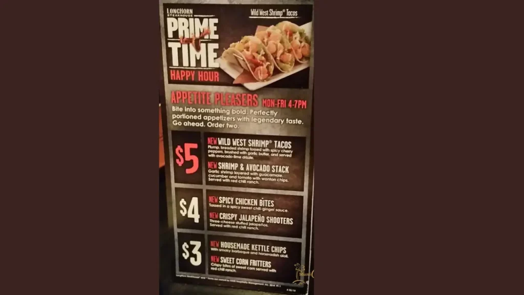 Appetite Platters LongHorn Steakhouse Happy Hour