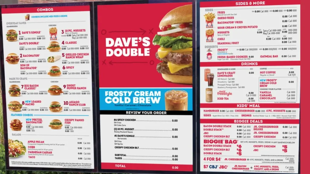 Breakfast Choices Wendys Menu Prices