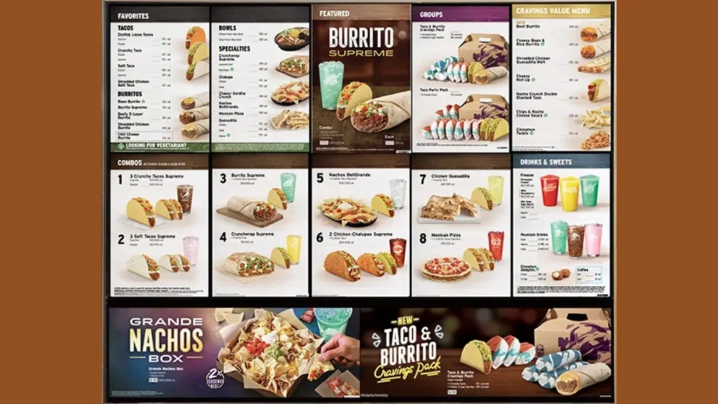 Burritos Tacobell Menu
