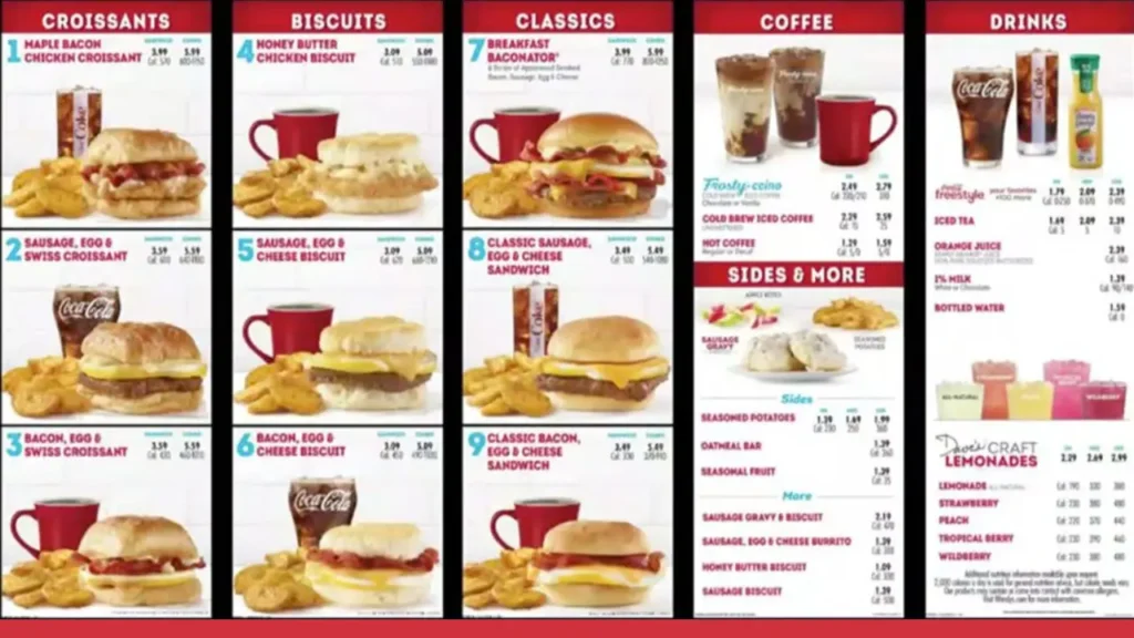Chicken Sandwiches Wendy's Menu