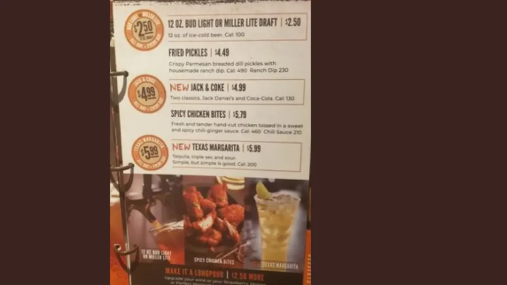 Drinks LongHorn Steakhouse Happy Hour