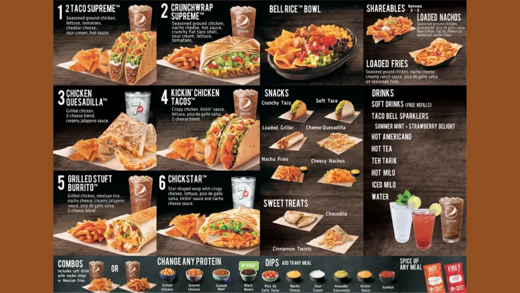 Drinks Tacobell Menu