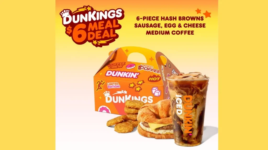 Order Online Dunkin $6 Meal Deal