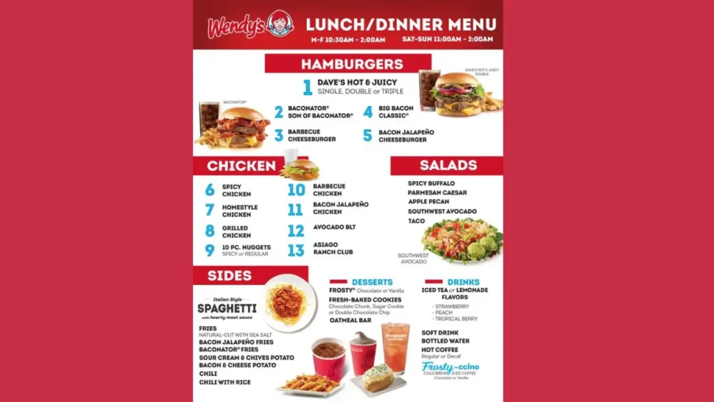 Sides Wendys Menu Prices