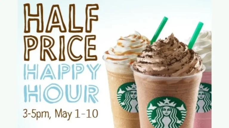 Starbucks Happy Hour Menu