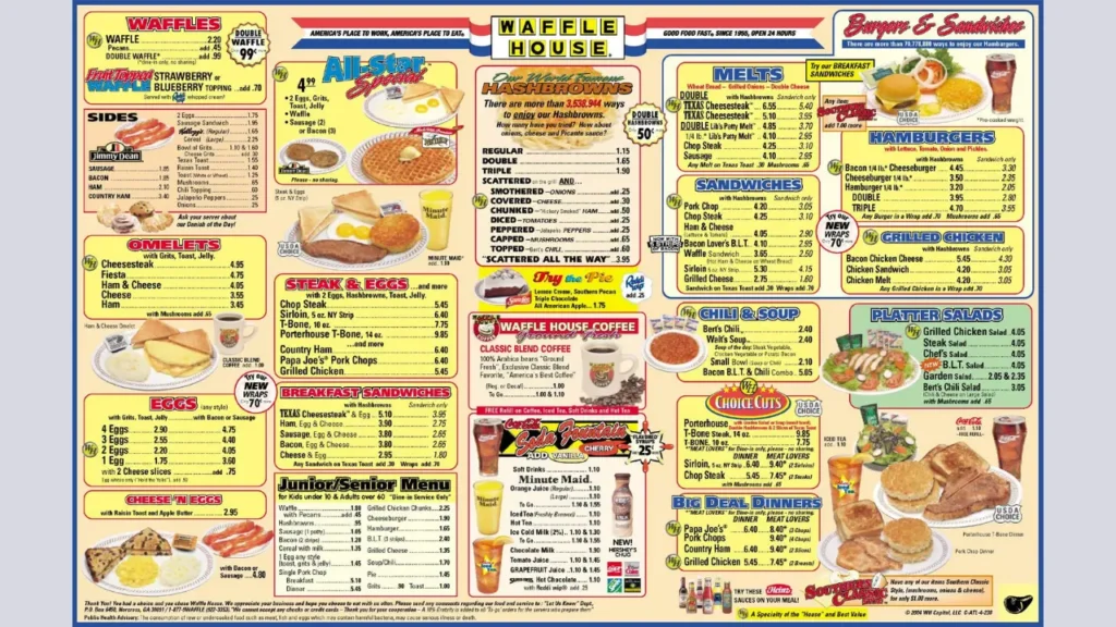 All Star Special Waffle House Menu