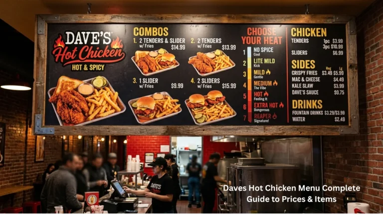 Daves Hot Chicken Menu Complete Guide to Prices & Items