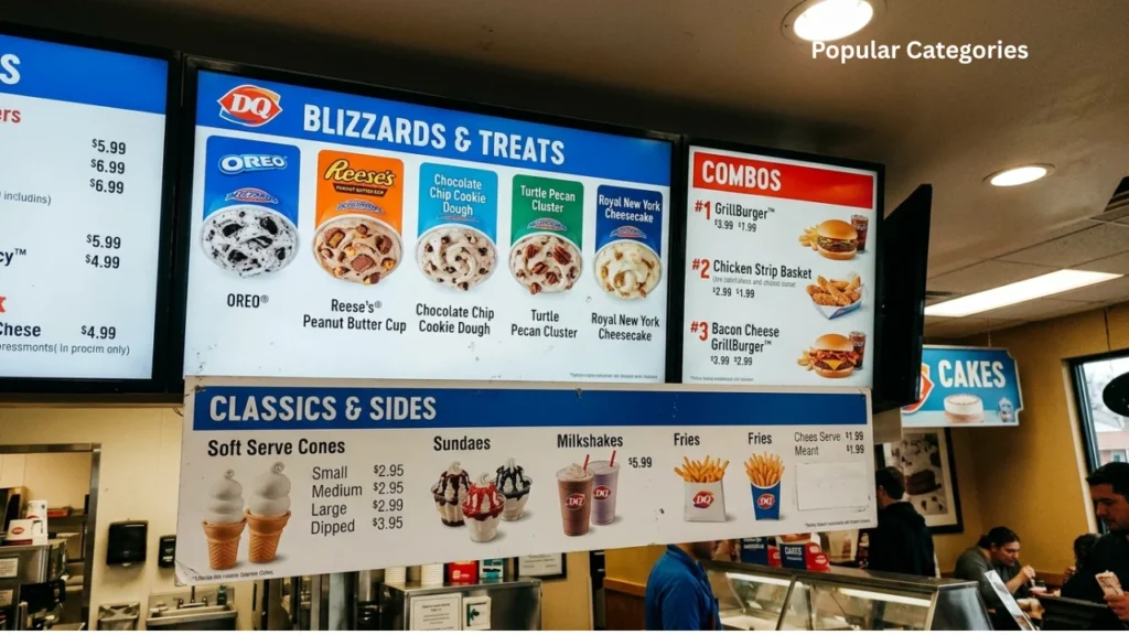 Popular Categories of Dairy Queen Menu 